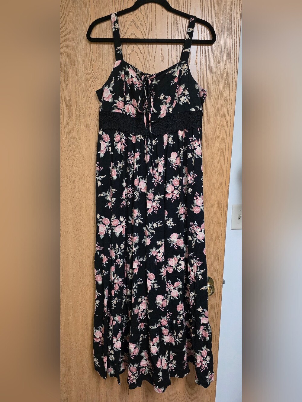 Black Floral Maxi dress